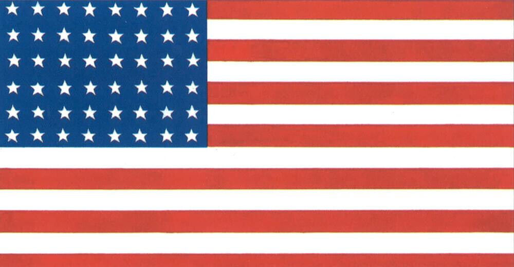 Flagge Fahne Sturmflagge Old Glory 48 Sterne USA 1831-1832 90 x 150 cm