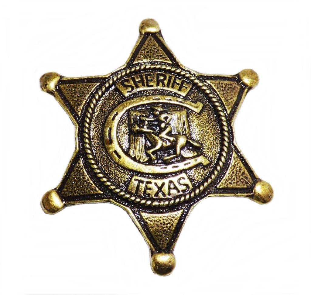 Anstecker Pin Sheriffstern Sheriff Pferd Texas Western Country Wilder Westen 05