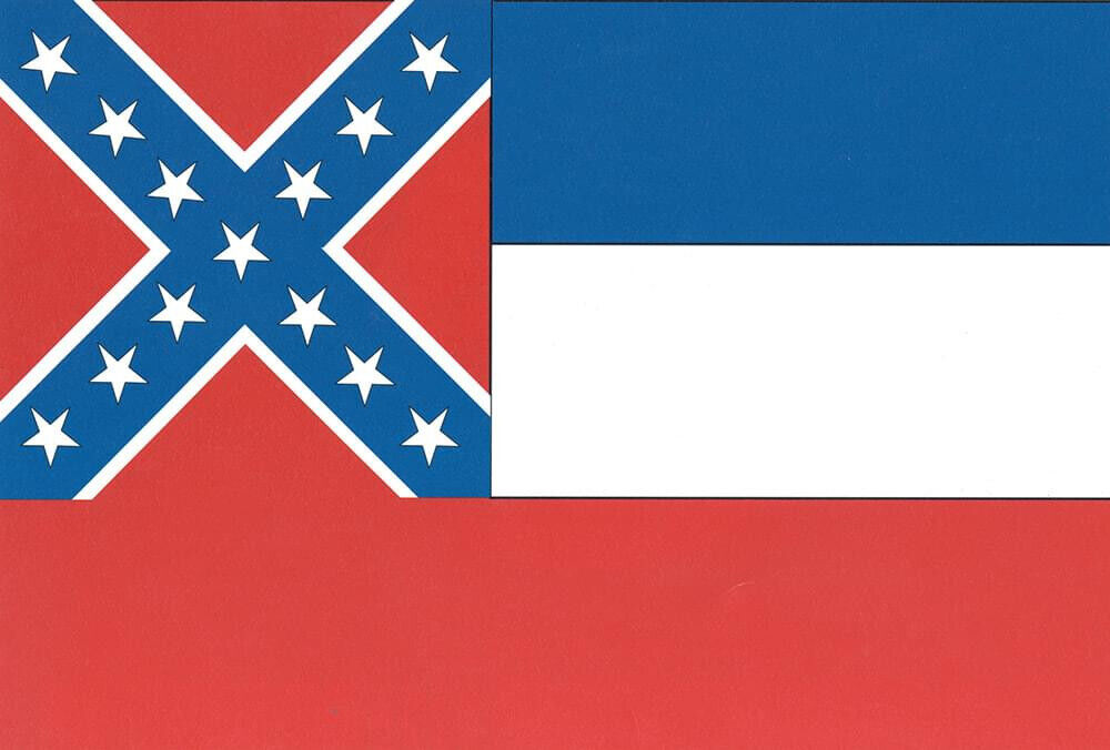 Flagge Fahne Sturmflagge USA Mississippi 90 x 150 cm