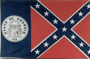 Flagge Fahne Sturmflagge USA Georgia Confederate 90 x 150 cm