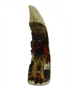 Indianer Figur Kanu Einbaum Westerndekoration Western 4 Variationen ca. 23cm