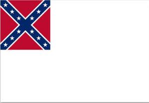 Flagge Fahne Sturmflagge 2. Confederate Südstaaten 90 x 150 cm mit Messingösen