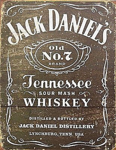 Blechschild Vintage Weathered Neu Jack Daniels Tennessee Whiskey 31 x 40,5 cm