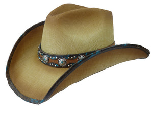 Dallas Hats Cowboyhut Strohhut Patty Gr. S - XL