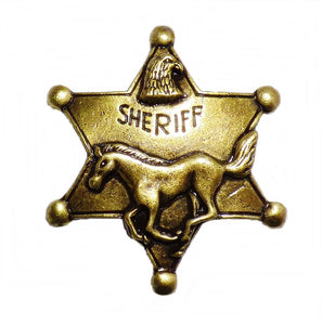 Anstecker Pin Sheriffstern Sheriff Pferd Adler Western Country Wilder Westen