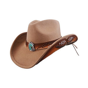 Dallas Hats Cowboyhut Victoria beige Wollfilz Gr. S - XL