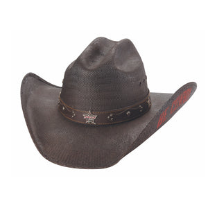 Bullhide Hats Cowboyhut Strohhut PBR Be Cowboy braun Cattleman