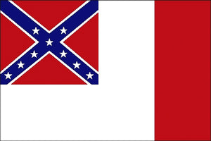 Flagge Fahne Sturmflagge 3. Confederate Südstaaten 90 x 150 cm mit Messingösen