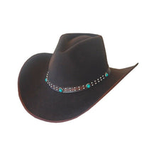 Lade das Bild in den Galerie-Viewer, Dallas Hats Cowboyhut Westernhut Outlaw 2 braun Wollfilz reiten Western Gr. S-XL
