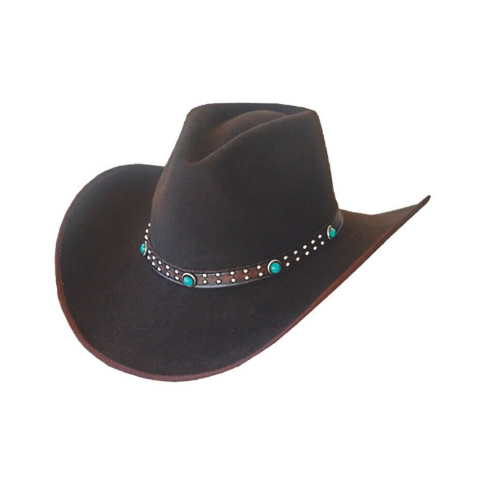 Dallas Hats Cowboyhut Westernhut Outlaw 2 braun Wollfilz reiten Western Gr. S-XL