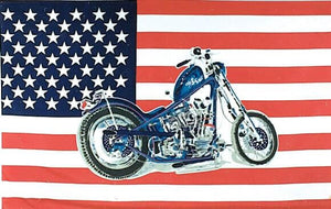 Flagge Fahne Sturmflagge USA Motorrag Bike 90 x 150 cm