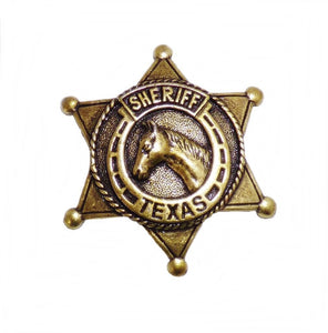 Anstecker Pin Sheriffstern Sheriff Pferd Texas Western Country Wilder Westen