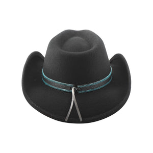Chickasaw Bullhide Hats Cowboyhut Wollfilz schwarz Line Dance Größe 53-56