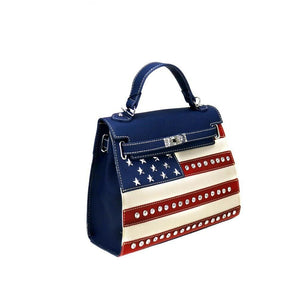 Handtasche Tasche Westerntasche Nieten Strass Stars & Stripes Flagge USA