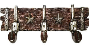 3er Kleiderhaken Garderobehaken Wandhaken Colt Lone Star 30cm