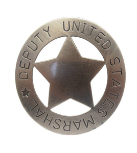 Anstecker Pin Button Sheriff Stern United States Deputy Marshal Lone Star