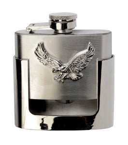 Gürtelschnalle Buckle mit Taschenflasche Flachmann Adler Flying Eagle