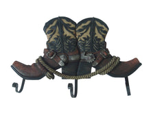 Lade das Bild in den Galerie-Viewer, 3er dreier Kleiderhaken Garderobe Wandhaken Stiefel Line Dance Cowboy Western
