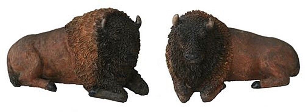 Deko Tischdeko Western Bison, Büffel, Wisent, 2er Set Figur aus Polyresin