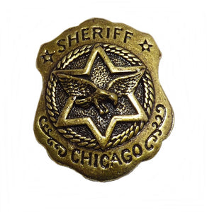 Anstecker Pin Sheriffstern Sheriff Chicago Adler Western Country Wilder Westen