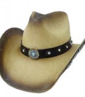 Lade das Bild in den Galerie-Viewer, Dallas Hats Cowboyhut Strohhut Sonya 1 Gr. S - XL
